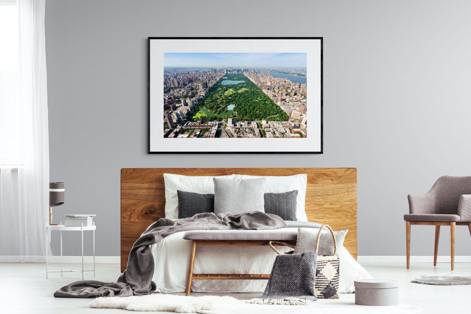 Central Park-Wall_Art-150 x 100cm-Framed Print-Black-Pixalot