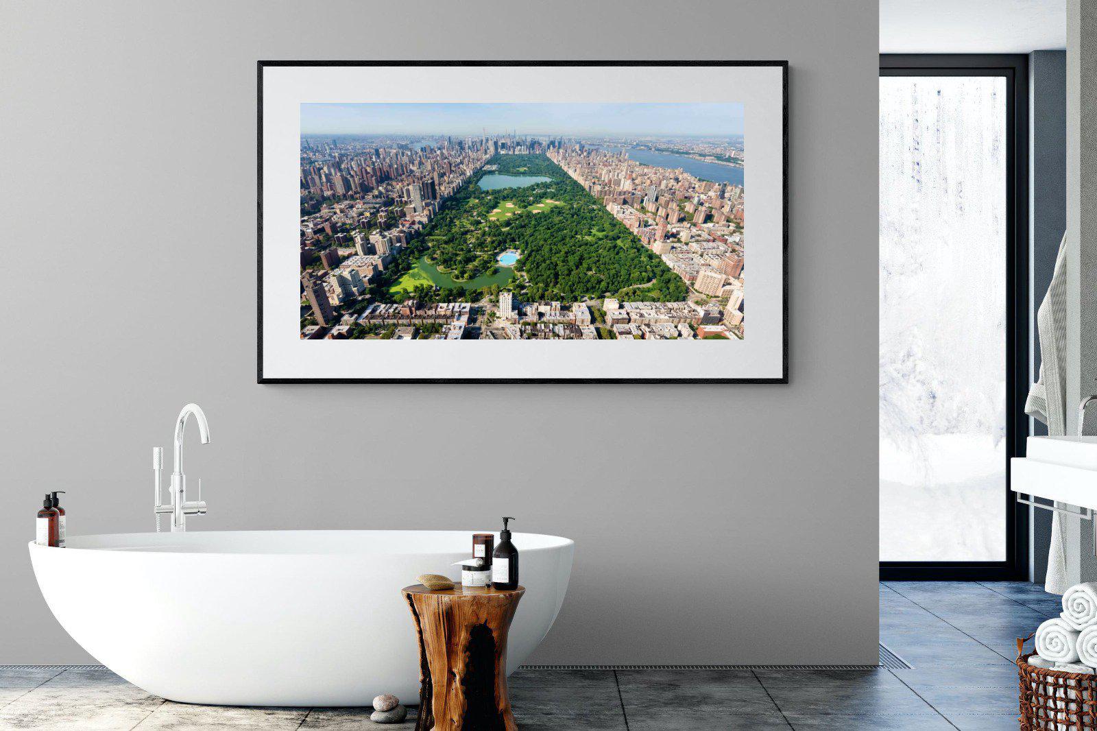 Central Park-Wall_Art-180 x 110cm-Framed Print-Black-Pixalot