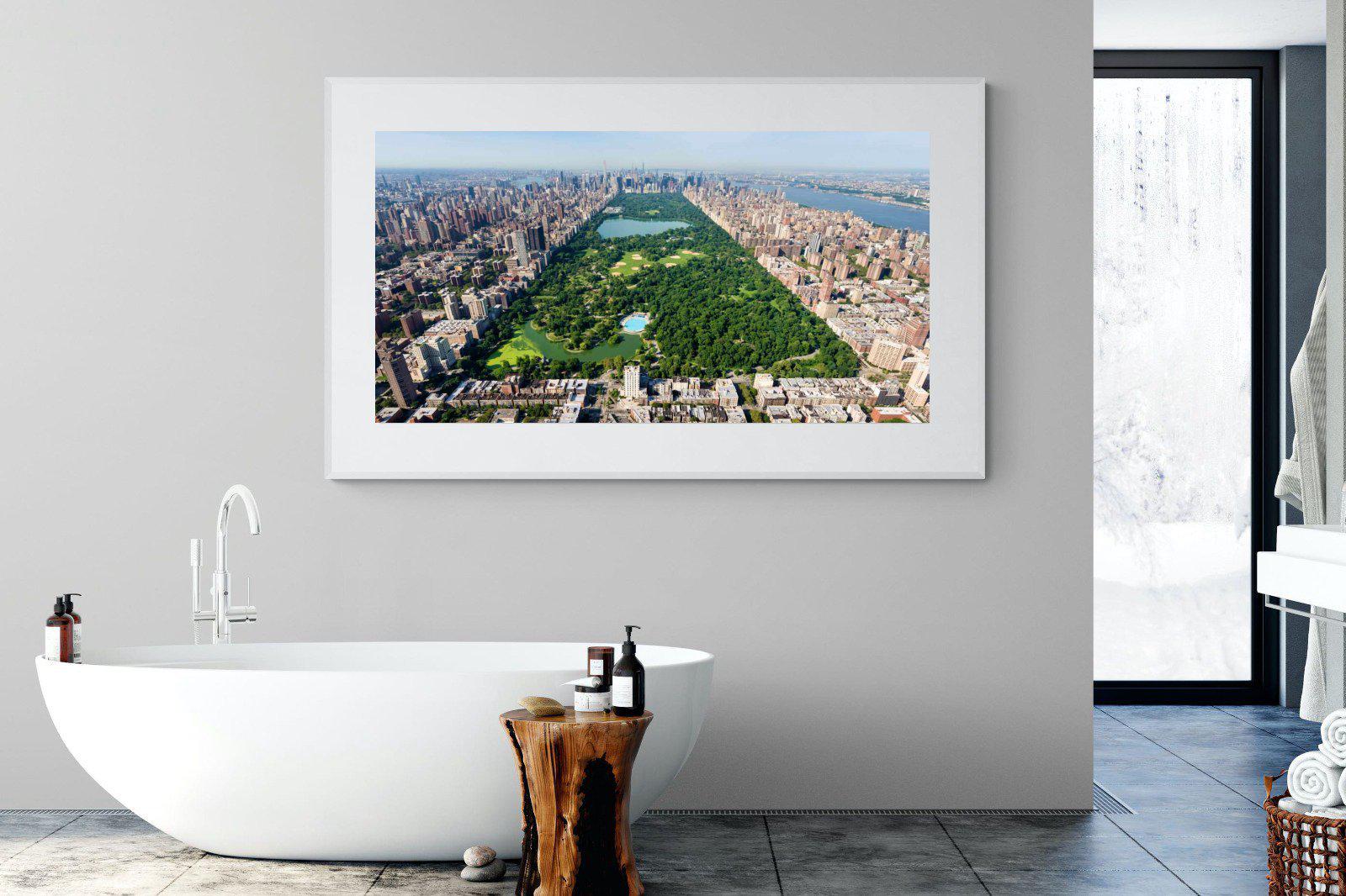 Central Park-Wall_Art-180 x 110cm-Framed Print-White-Pixalot