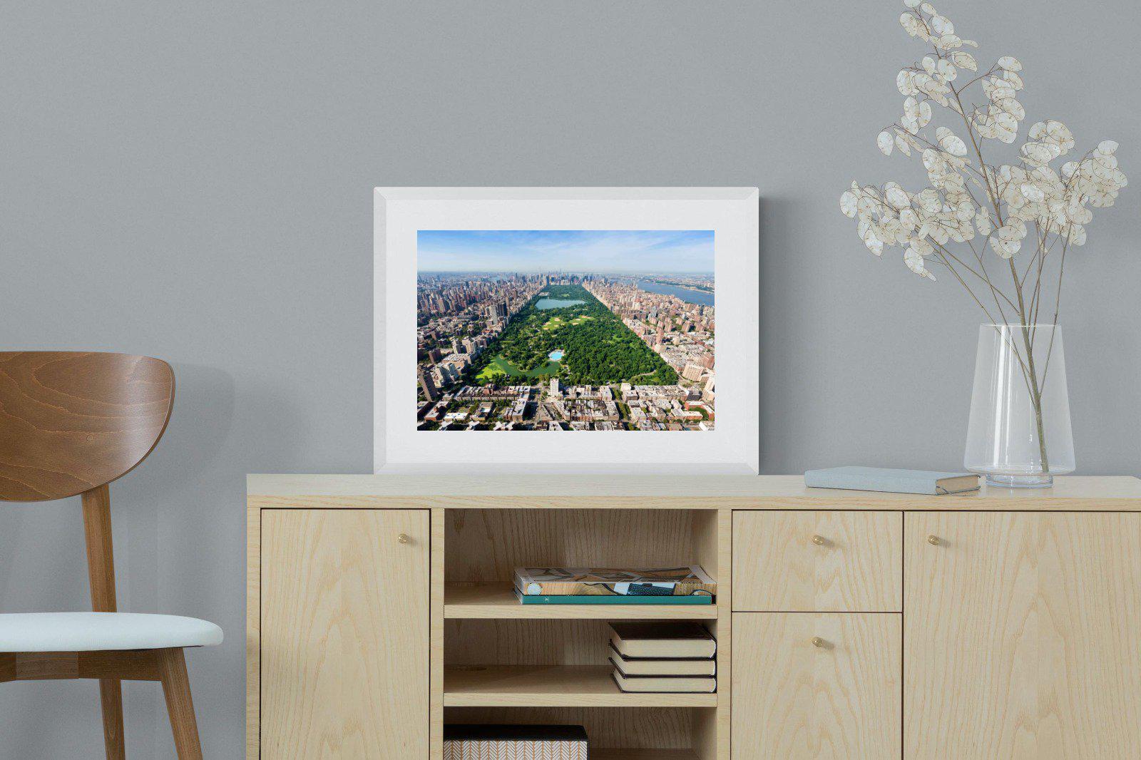 Central Park-Wall_Art-60 x 45cm-Framed Print-White-Pixalot