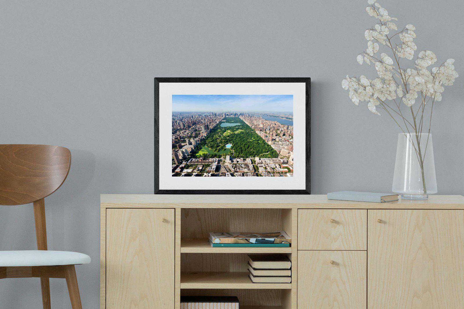 Central Park-Wall_Art-60 x 45cm-Framed Print-Black-Pixalot