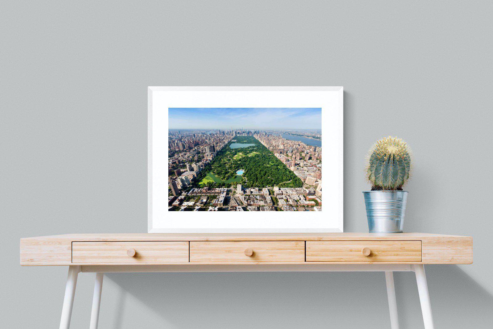 Central Park-Wall_Art-80 x 60cm-Framed Print-White-Pixalot