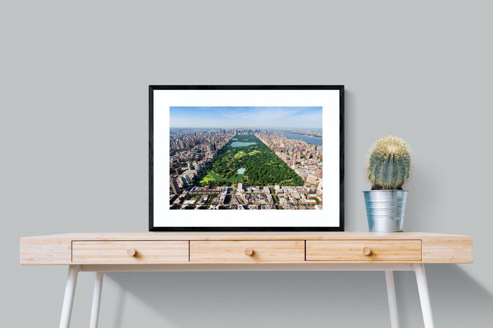 Central Park-Wall_Art-80 x 60cm-Framed Print-Black-Pixalot