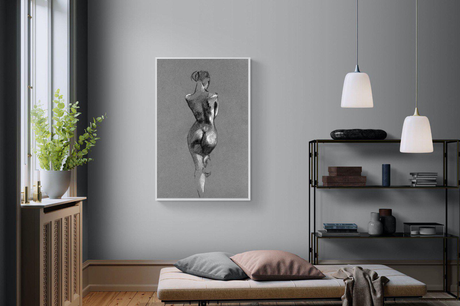 Chalk Sketch-Wall_Art-100 x 150cm-Mounted Canvas-White-Pixalot