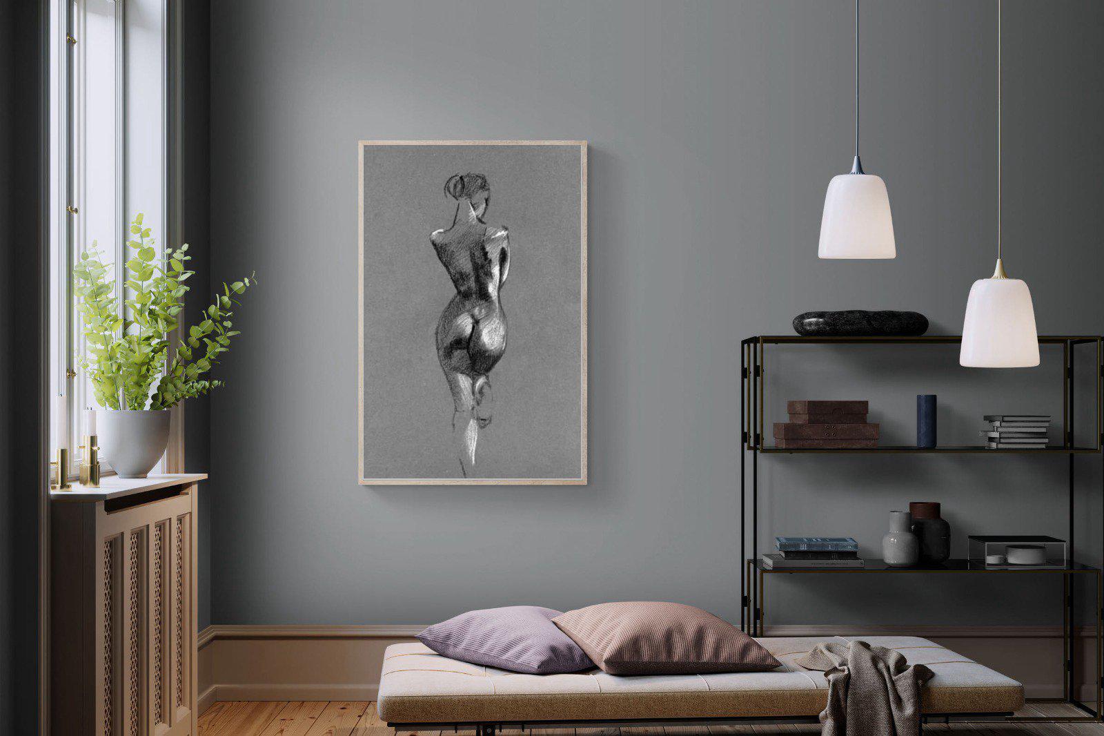 Chalk Sketch-Wall_Art-100 x 150cm-Mounted Canvas-Wood-Pixalot