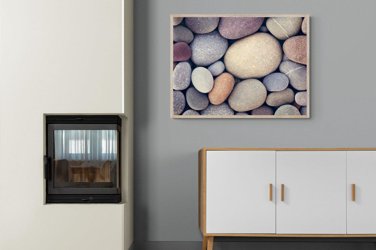 Chalky Pebbles-Wall_Art-100 x 75cm-Mounted Canvas-Wood-Pixalot