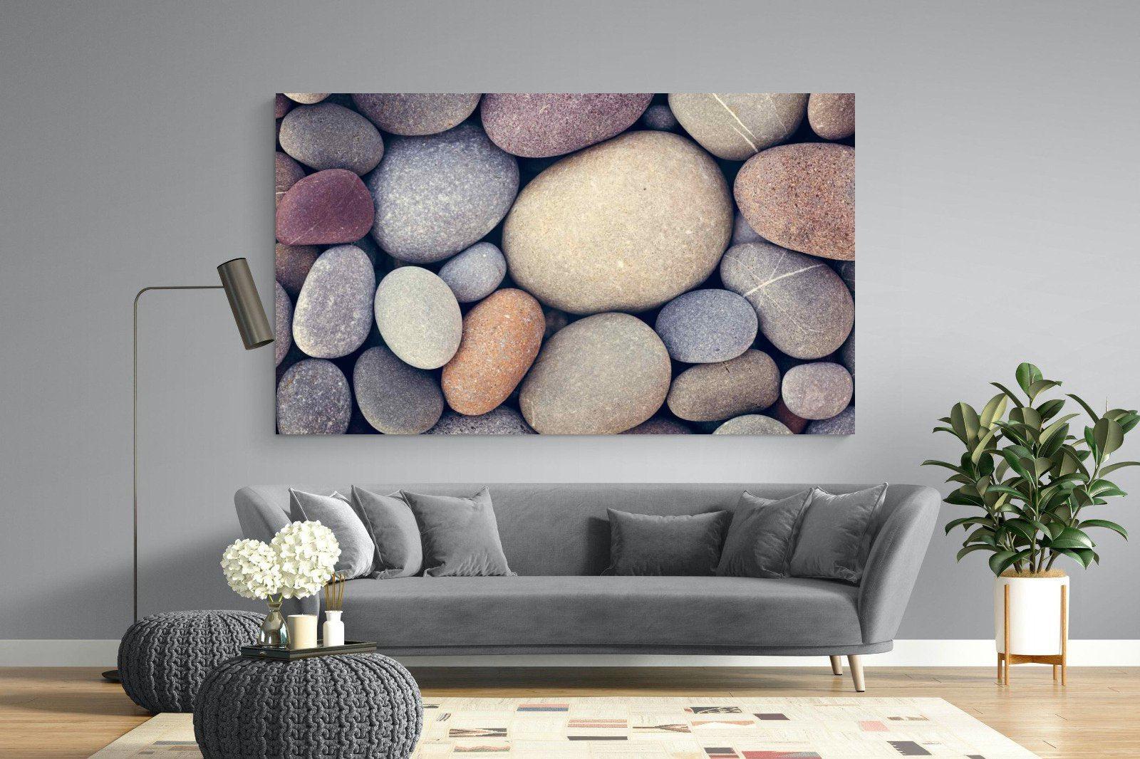 Chalky Pebbles-Wall_Art-220 x 130cm-Mounted Canvas-No Frame-Pixalot