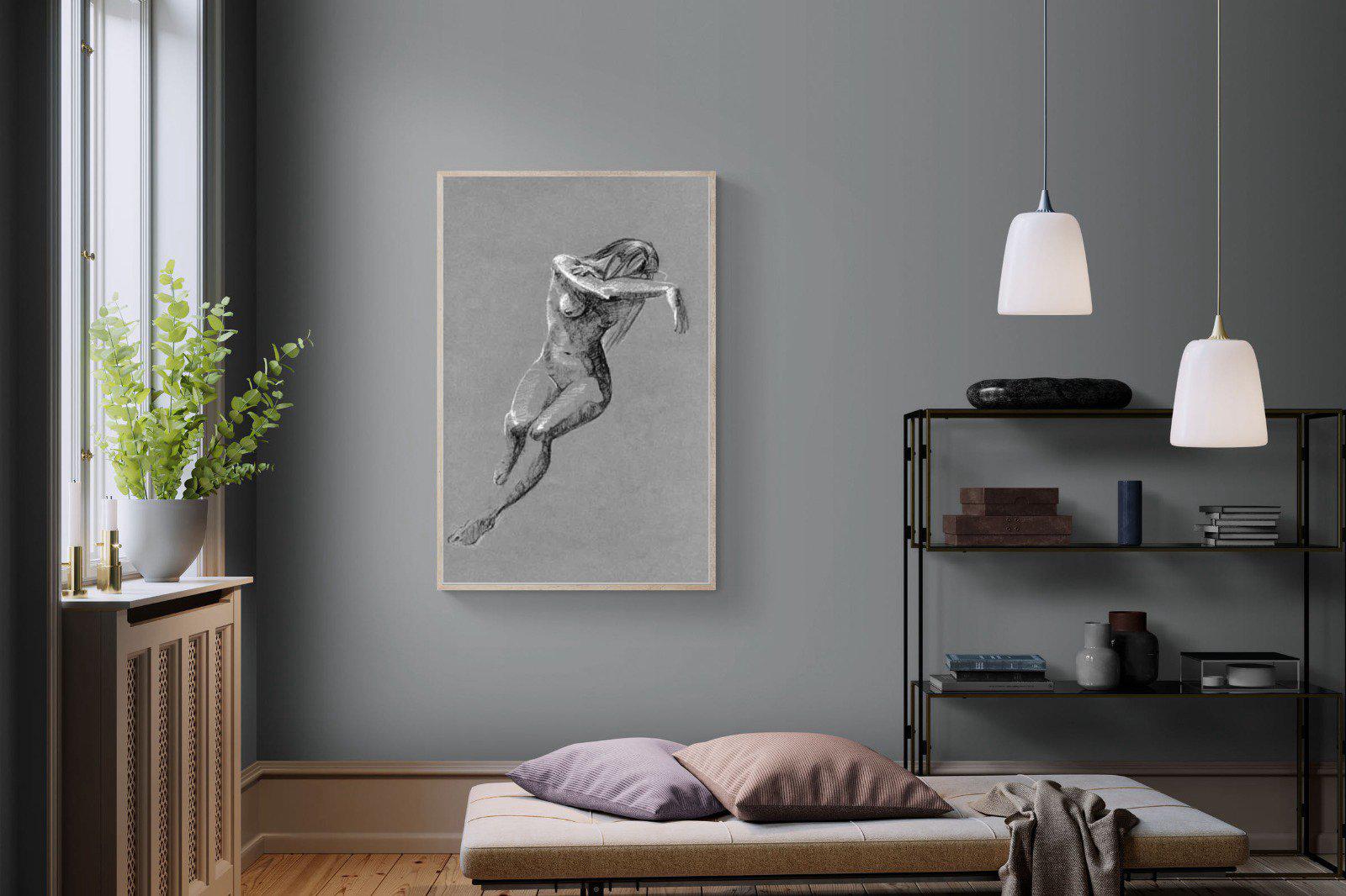 Charcoal Sketch-Wall_Art-100 x 150cm-Mounted Canvas-Wood-Pixalot