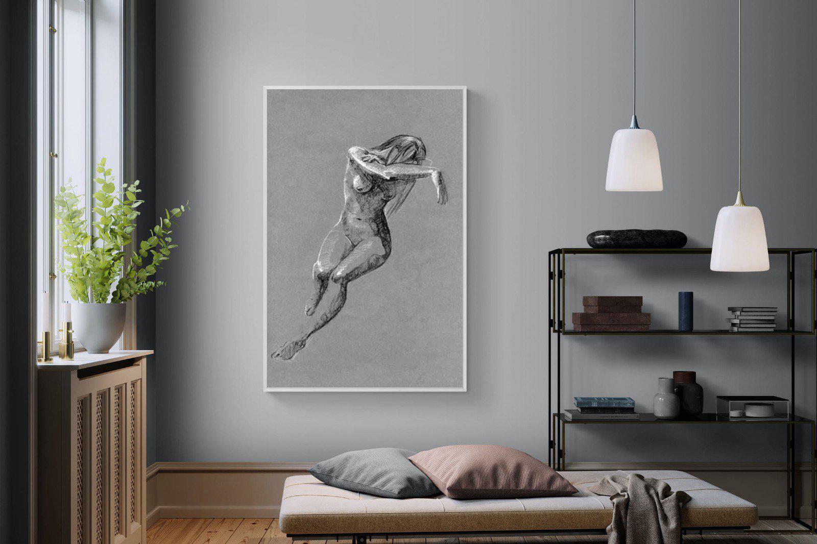 Charcoal Sketch-Wall_Art-120 x 180cm-Mounted Canvas-White-Pixalot