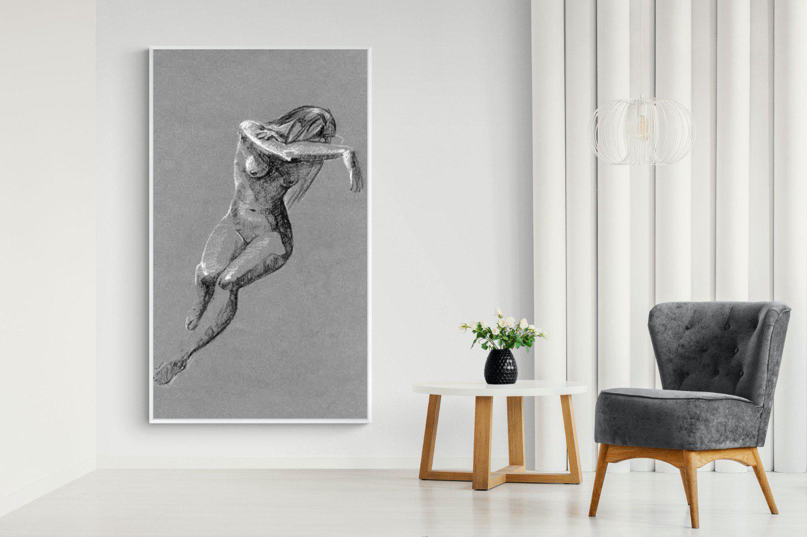 Charcoal Sketch-Wall_Art-130 x 220cm-Mounted Canvas-White-Pixalot