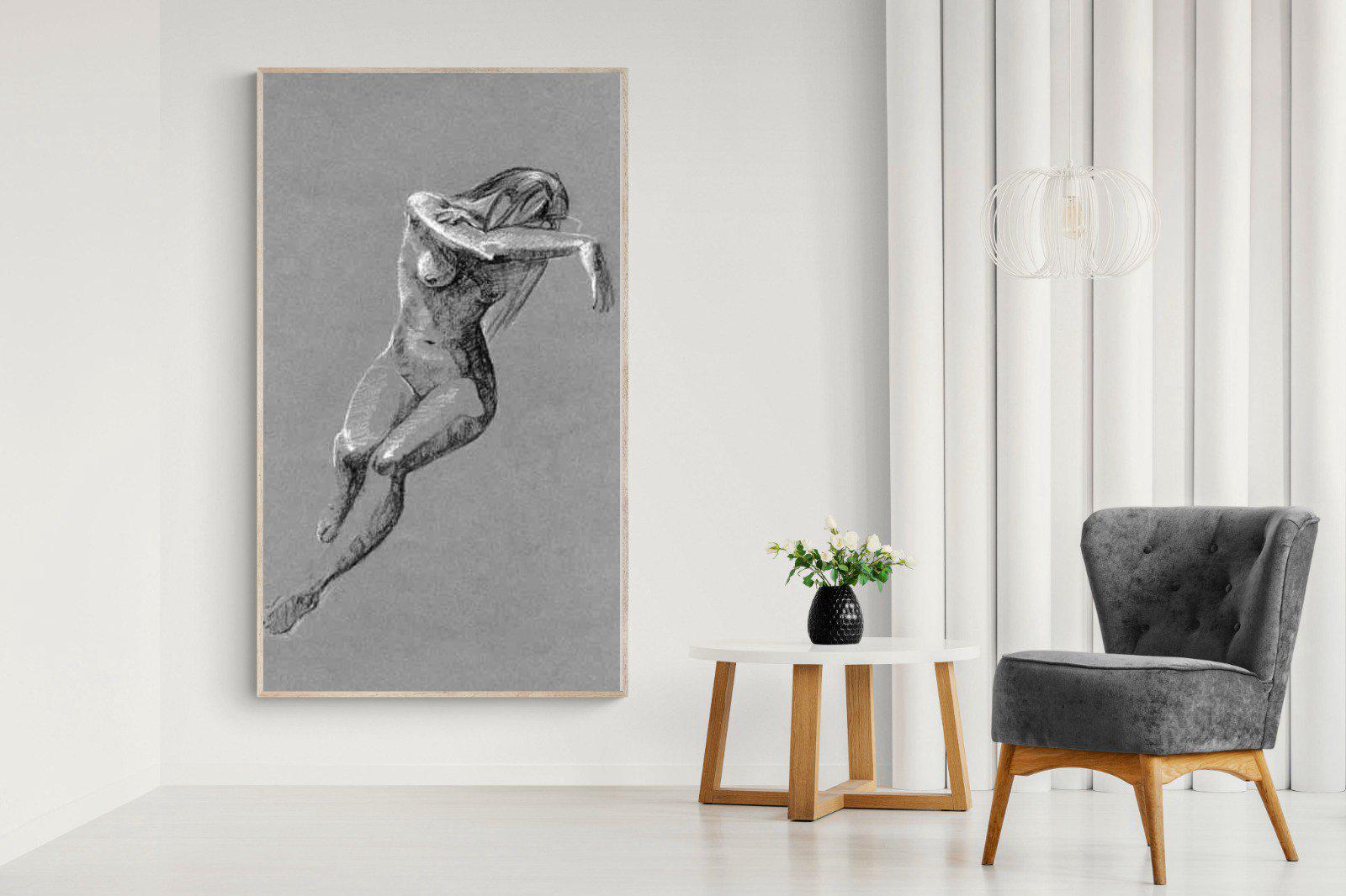 Charcoal Sketch-Wall_Art-130 x 220cm-Mounted Canvas-Wood-Pixalot
