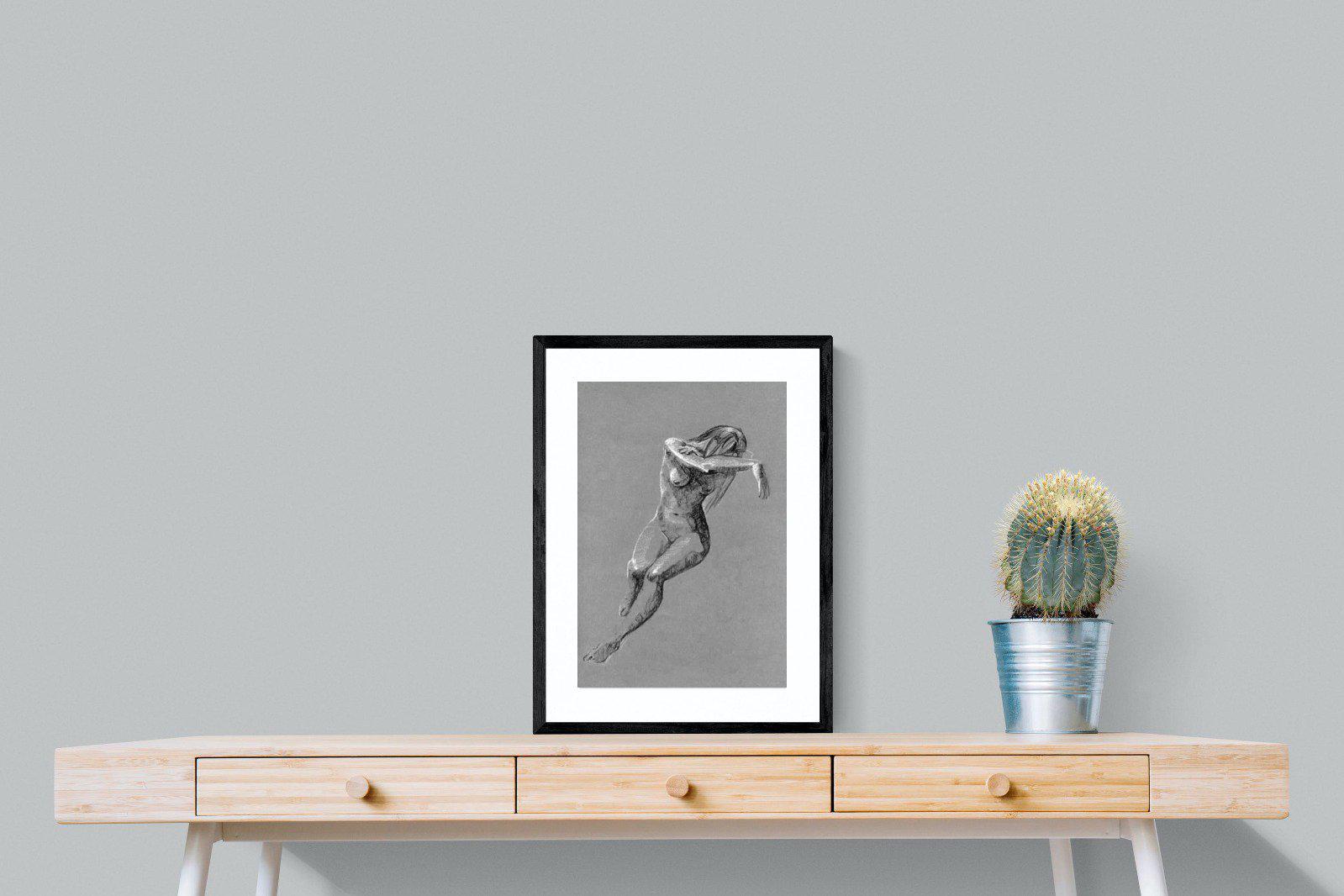Charcoal Sketch-Wall_Art-45 x 60cm-Framed Print-Black-Pixalot