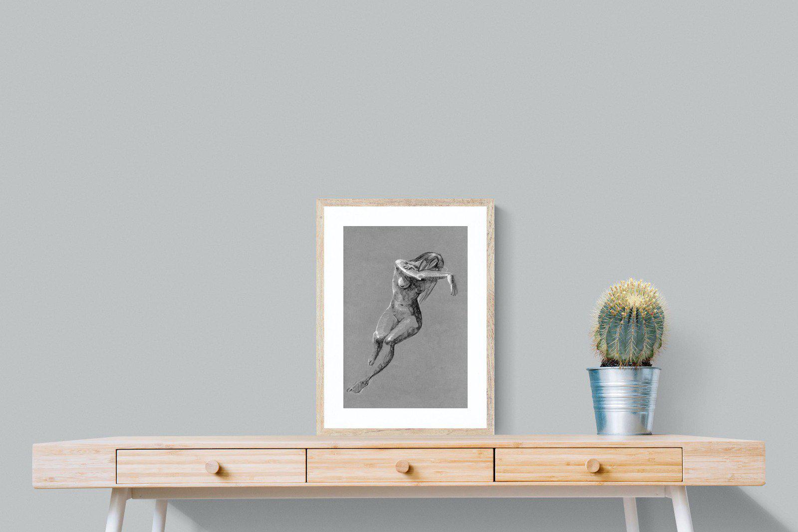 Charcoal Sketch-Wall_Art-45 x 60cm-Framed Print-Wood-Pixalot