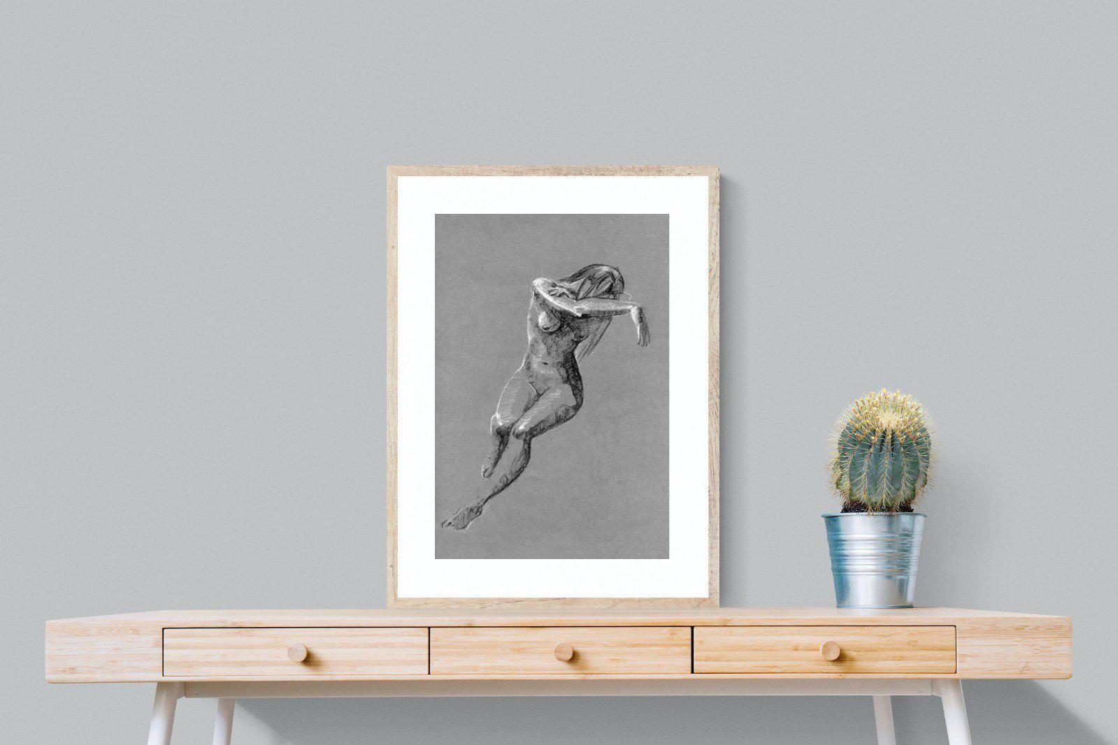 Charcoal Sketch-Wall_Art-60 x 80cm-Framed Print-Wood-Pixalot