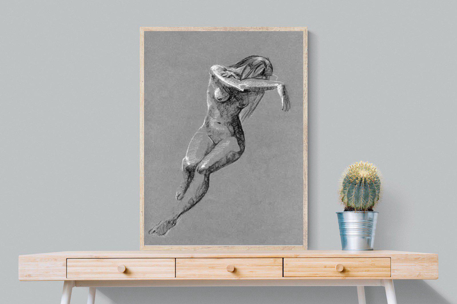 Charcoal Sketch-Wall_Art-75 x 100cm-Mounted Canvas-Wood-Pixalot