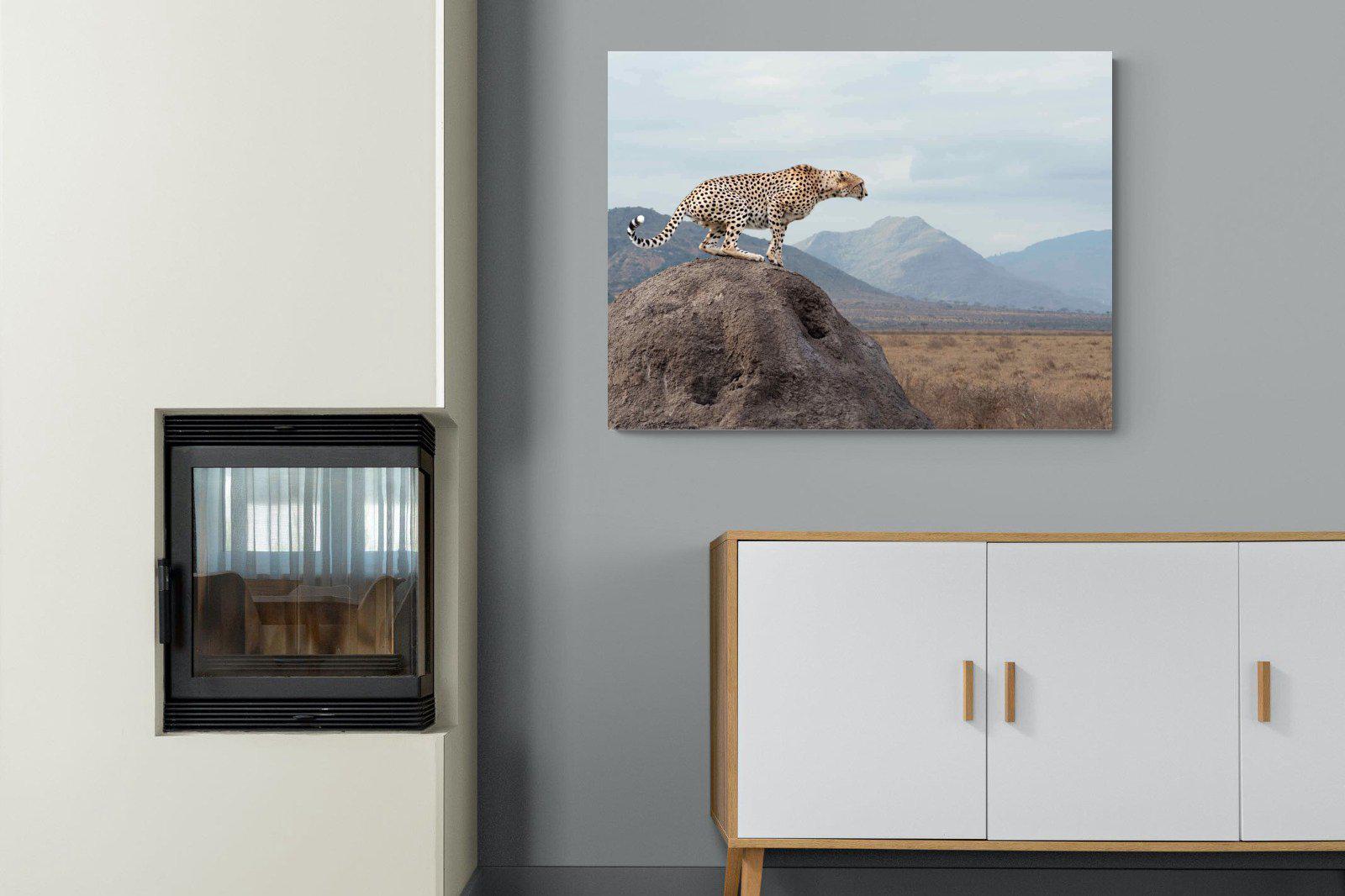 Cheetah-Wall_Art-100 x 75cm-Mounted Canvas-No Frame-Pixalot