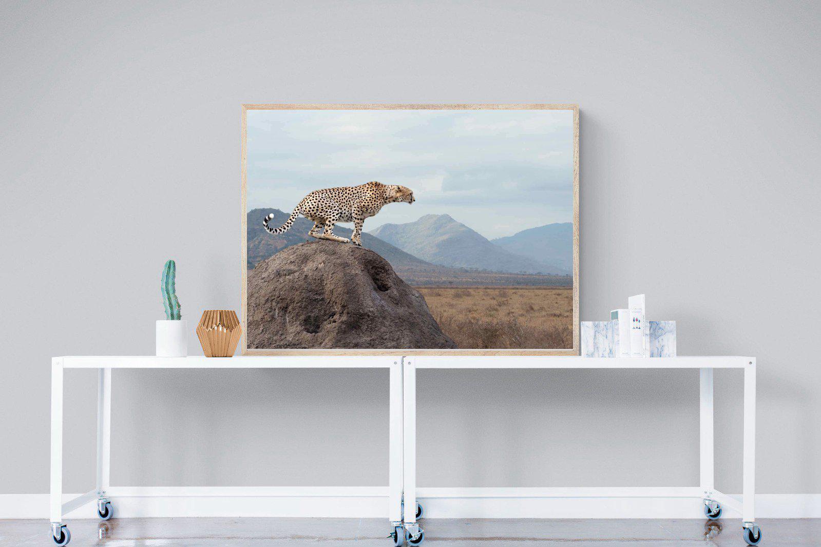Cheetah-Wall_Art-120 x 90cm-Mounted Canvas-Wood-Pixalot