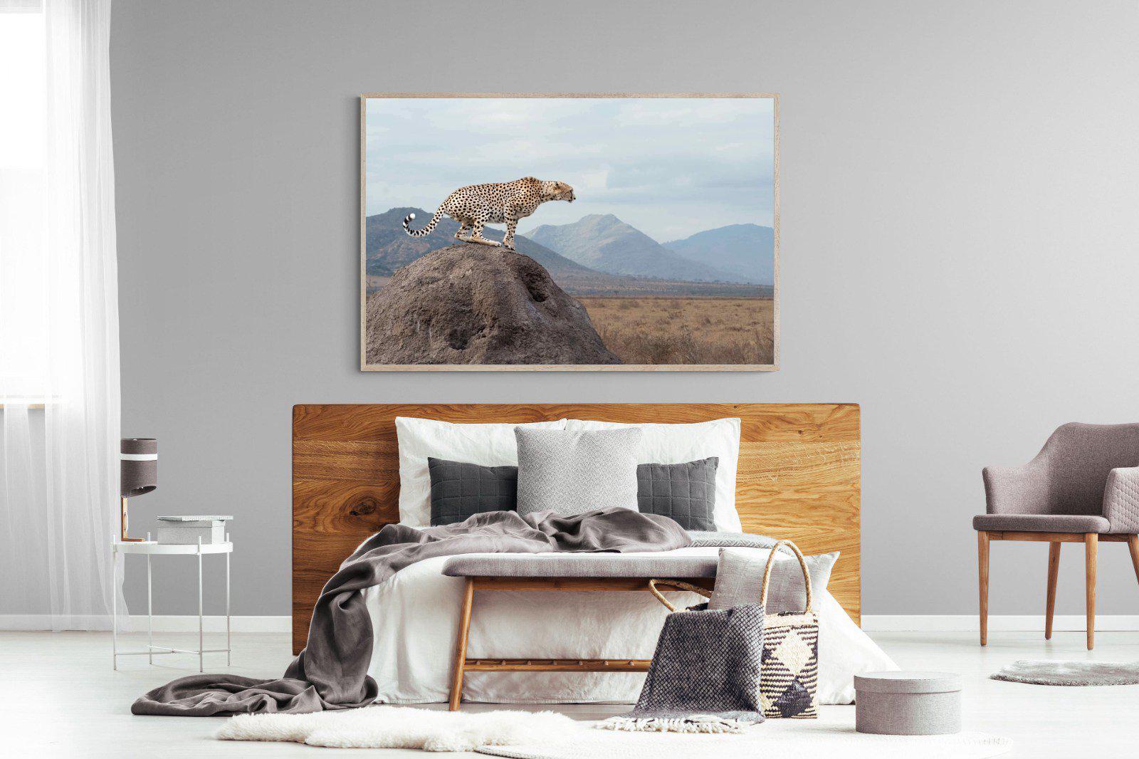Cheetah-Wall_Art-150 x 100cm-Mounted Canvas-Wood-Pixalot