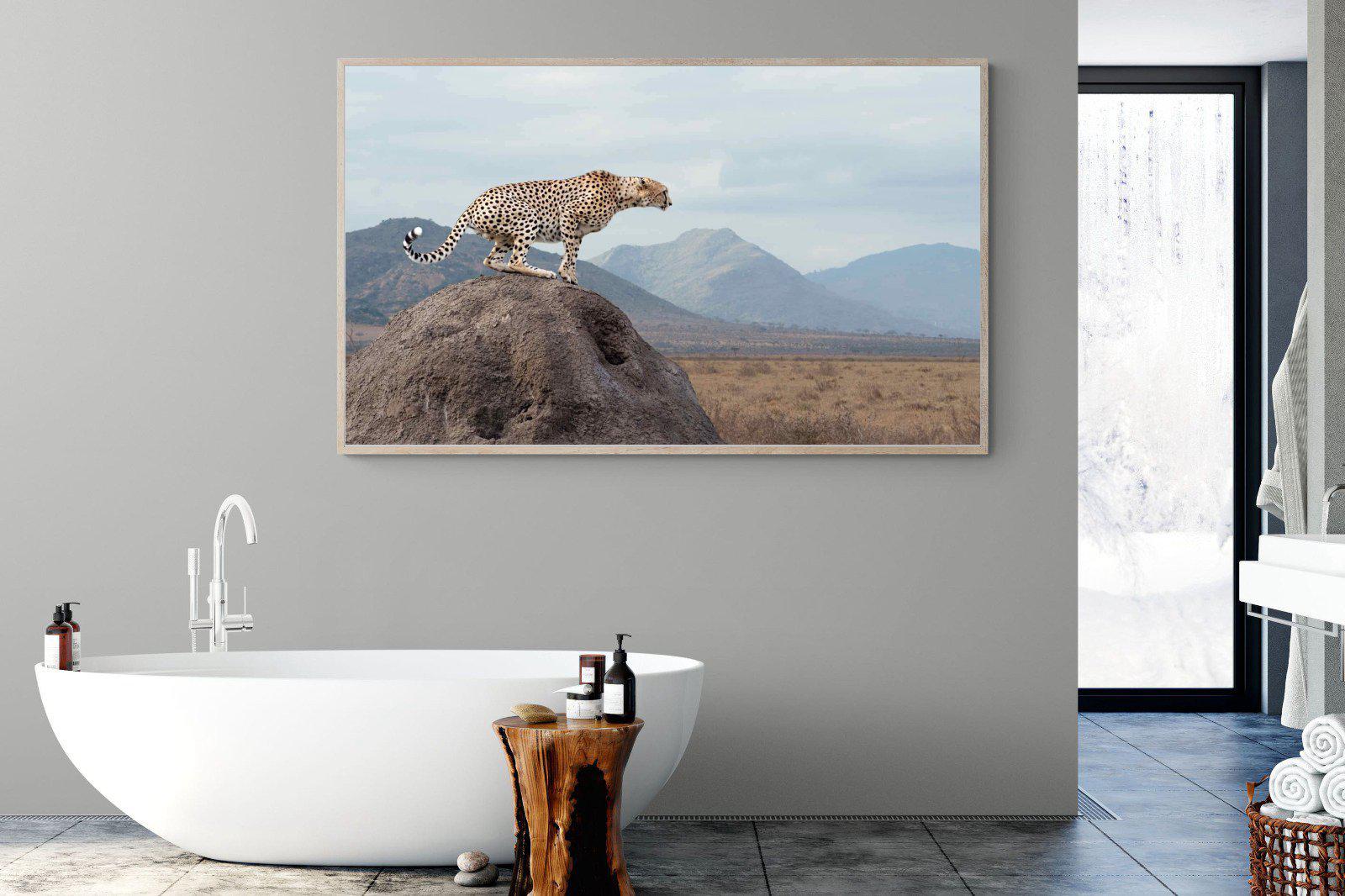 Cheetah-Wall_Art-180 x 110cm-Mounted Canvas-Wood-Pixalot