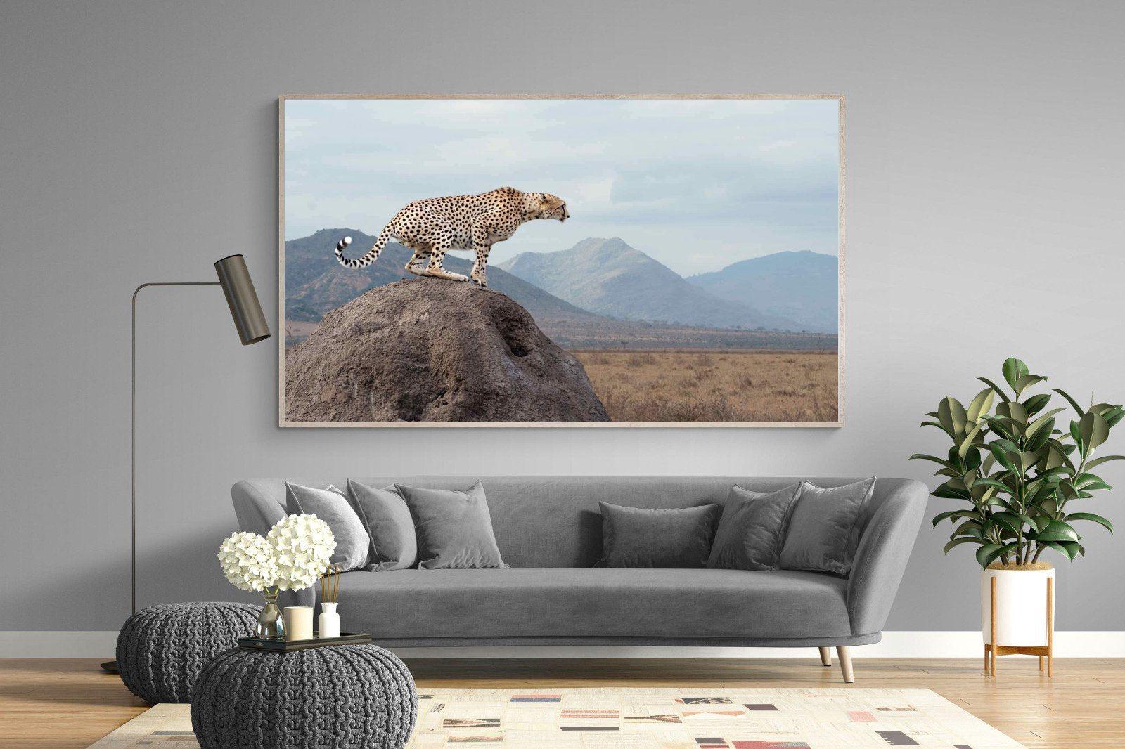 Cheetah-Wall_Art-220 x 130cm-Mounted Canvas-Wood-Pixalot