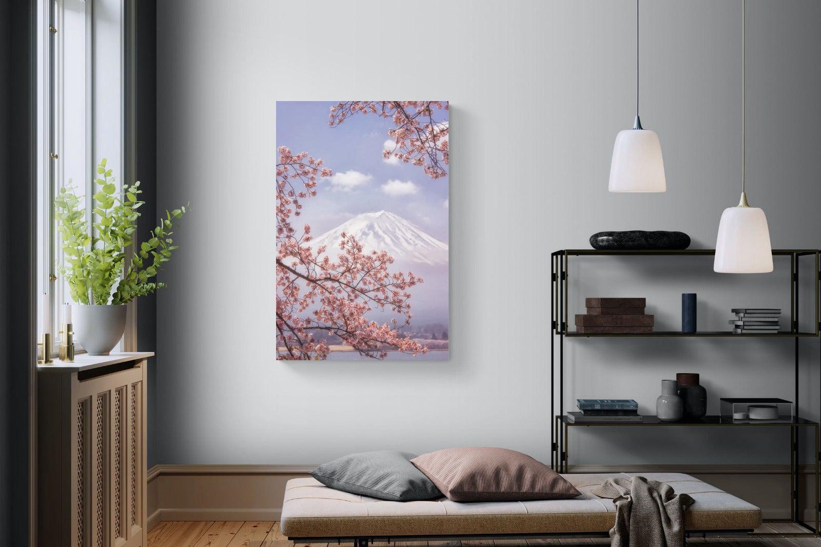 Cherry Blossom-Wall_Art-100 x 150cm-Mounted Canvas-No Frame-Pixalot