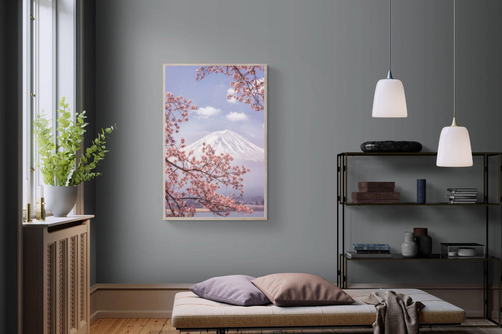 Cherry Blossom-Wall_Art-100 x 150cm-Mounted Canvas-Wood-Pixalot