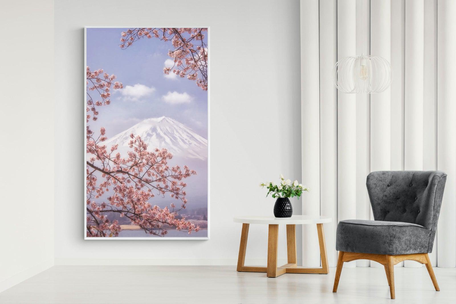 Cherry Blossom-Wall_Art-130 x 220cm-Mounted Canvas-White-Pixalot