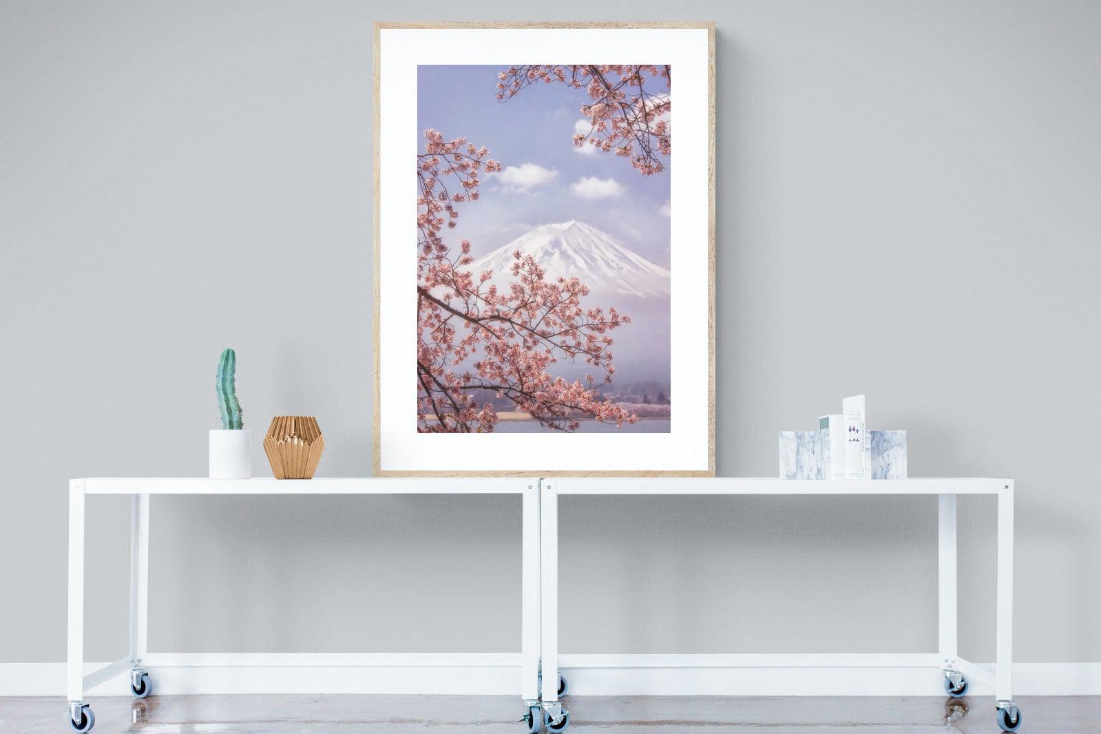 Cherry Blossom-Wall_Art-90 x 120cm-Framed Print-Wood-Pixalot