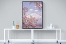 Cherry Blossom-Wall_Art-90 x 120cm-Mounted Canvas-Black-Pixalot