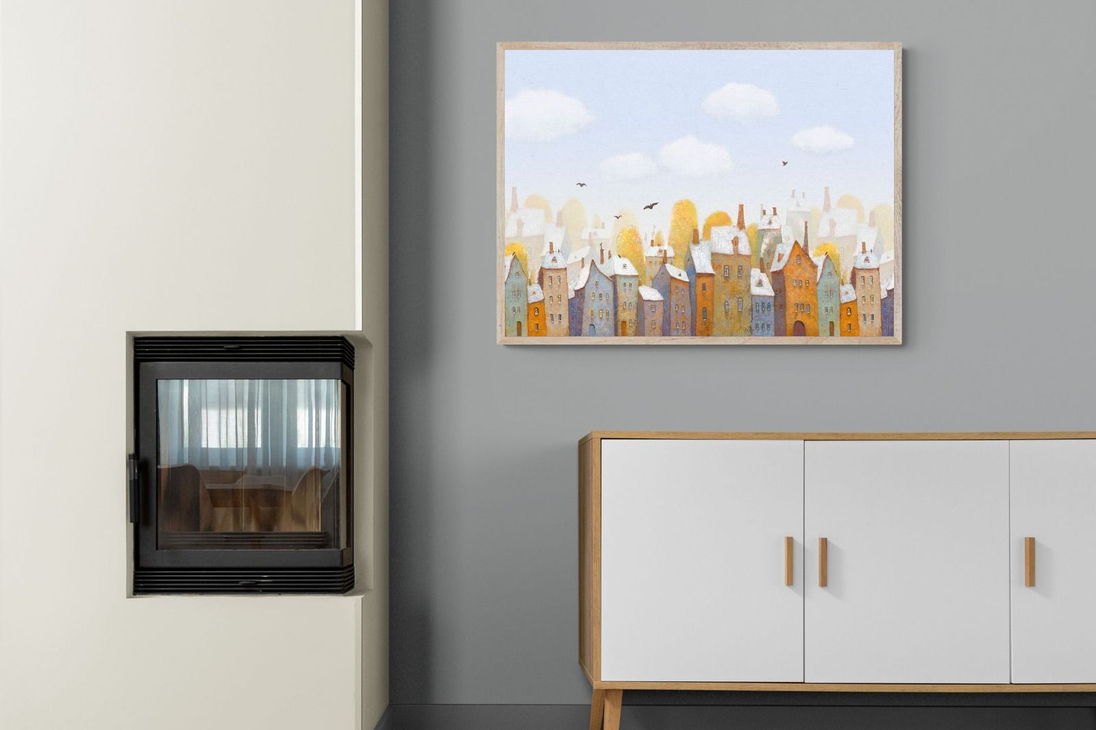 Chimneys-Wall_Art-100 x 75cm-Mounted Canvas-Wood-Pixalot