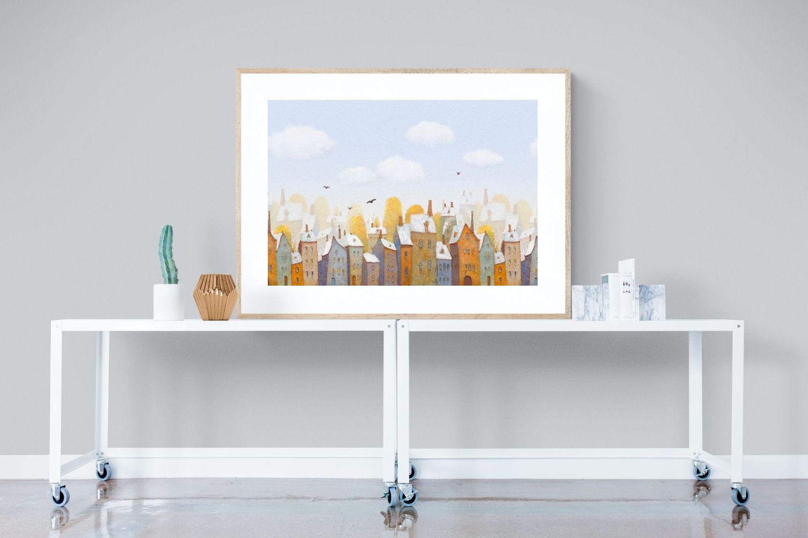 Chimneys-Wall_Art-120 x 90cm-Framed Print-Wood-Pixalot