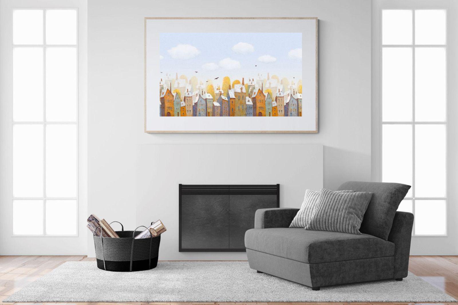 Chimneys-Wall_Art-150 x 100cm-Framed Print-Wood-Pixalot