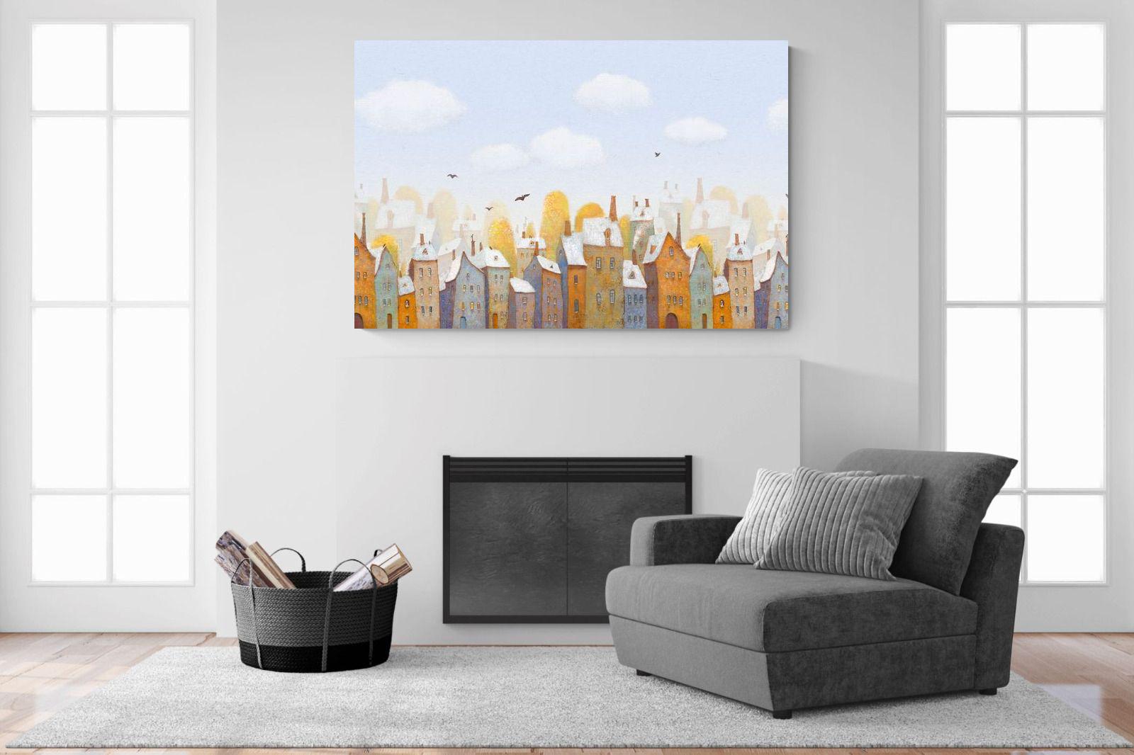 Chimneys-Wall_Art-150 x 100cm-Mounted Canvas-No Frame-Pixalot