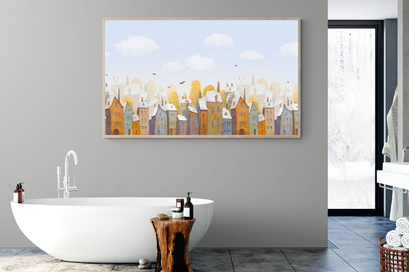 Chimneys-Wall_Art-180 x 110cm-Mounted Canvas-Wood-Pixalot