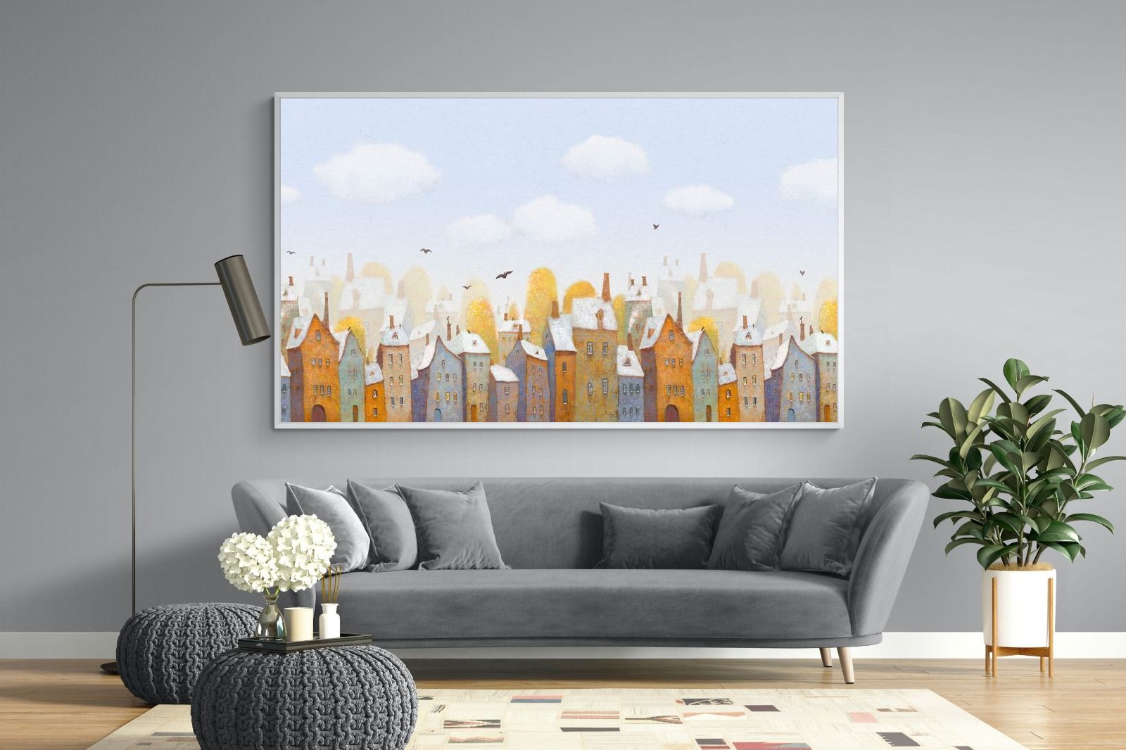 Chimneys-Wall_Art-220 x 130cm-Mounted Canvas-White-Pixalot