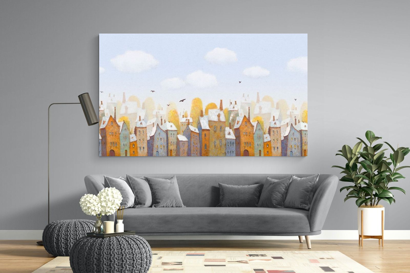 Chimneys-Wall_Art-220 x 130cm-Mounted Canvas-No Frame-Pixalot