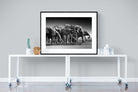 Chobe Elephants-Wall_Art-120 x 90cm-Framed Print-Black-Pixalot