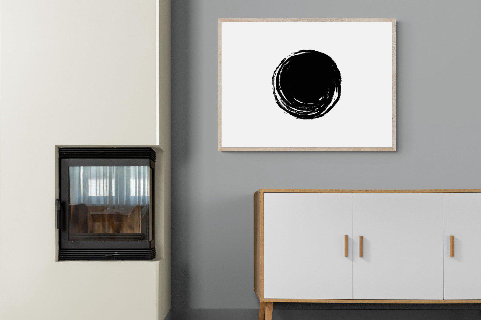 Circle Stroke-Wall_Art-100 x 75cm-Mounted Canvas-Wood-Pixalot