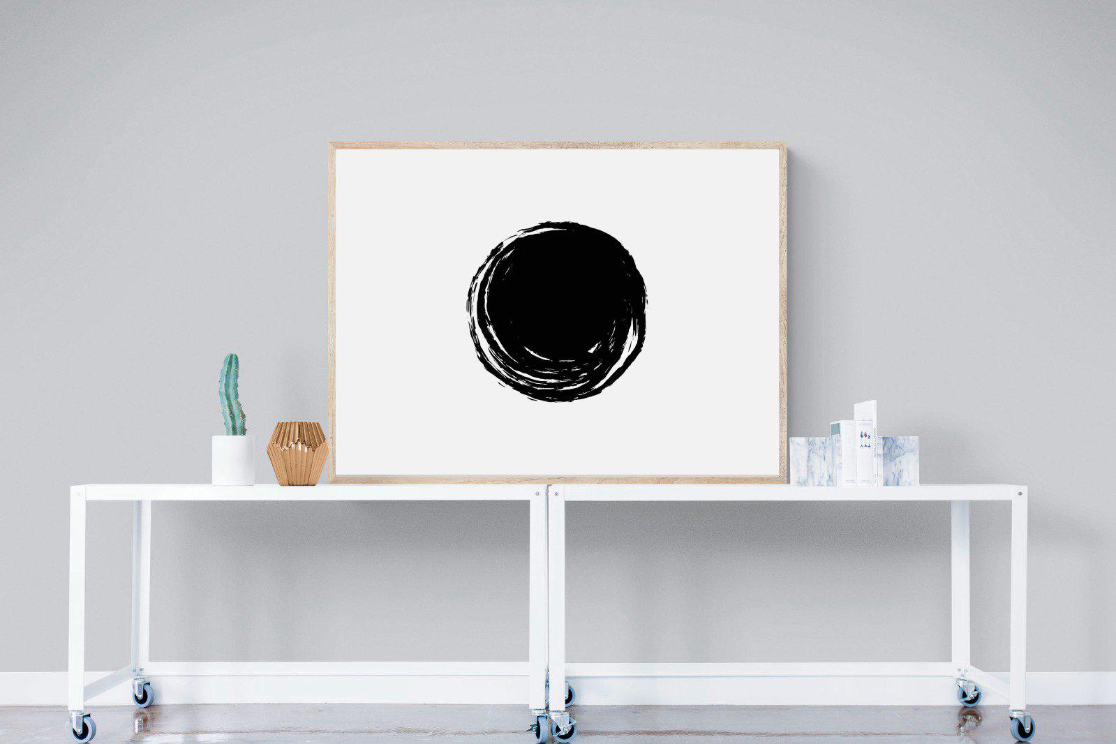 Circle Stroke-Wall_Art-120 x 90cm-Mounted Canvas-Wood-Pixalot