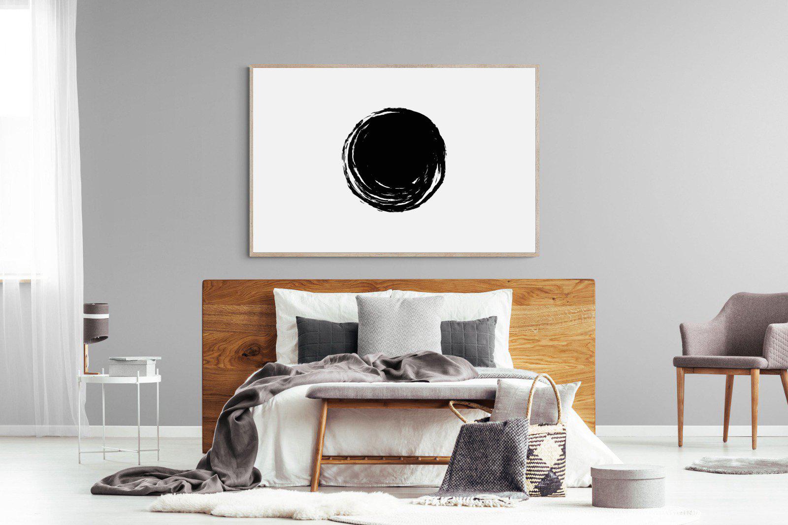 Circle Stroke-Wall_Art-150 x 100cm-Mounted Canvas-Wood-Pixalot