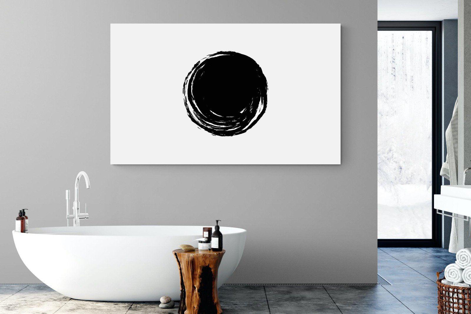 Circle Stroke-Wall_Art-180 x 110cm-Mounted Canvas-No Frame-Pixalot