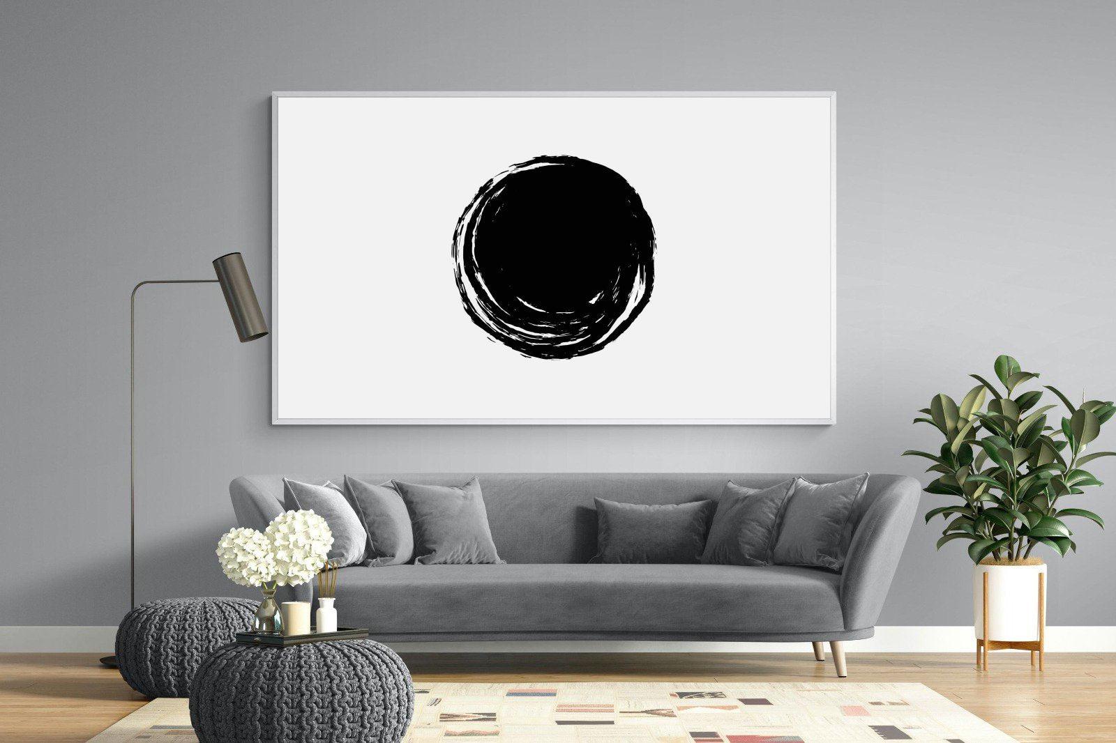 Circle Stroke-Wall_Art-220 x 130cm-Mounted Canvas-White-Pixalot