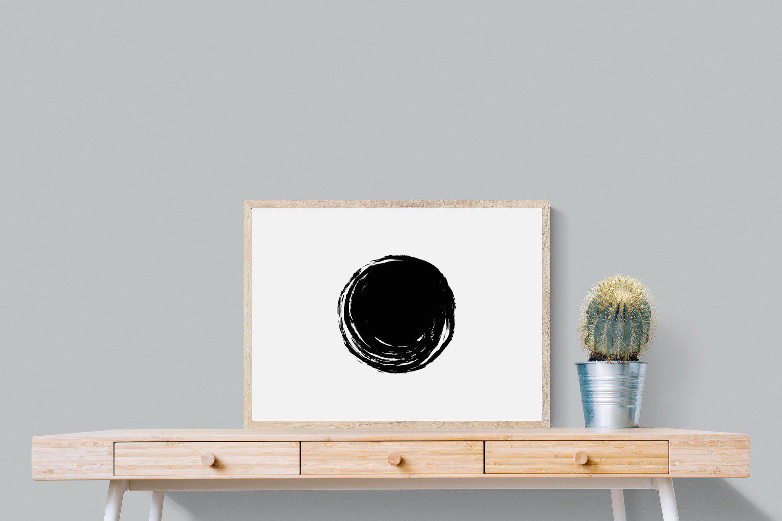 Circle Stroke-Wall_Art-80 x 60cm-Mounted Canvas-Wood-Pixalot