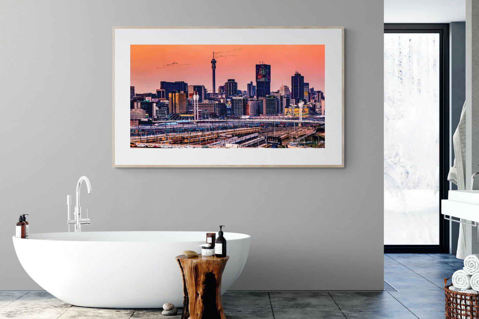 City of Gold-Wall_Art-180 x 110cm-Framed Print-Wood-Pixalot