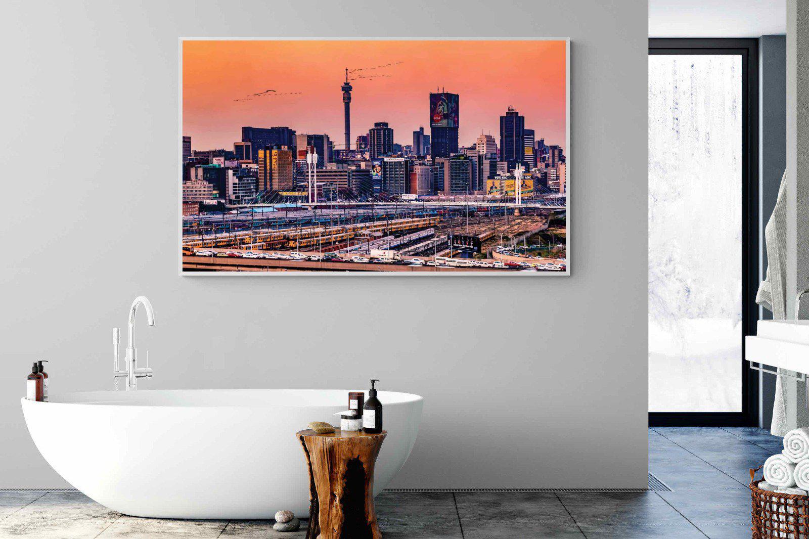 City of Gold-Wall_Art-180 x 110cm-Mounted Canvas-White-Pixalot