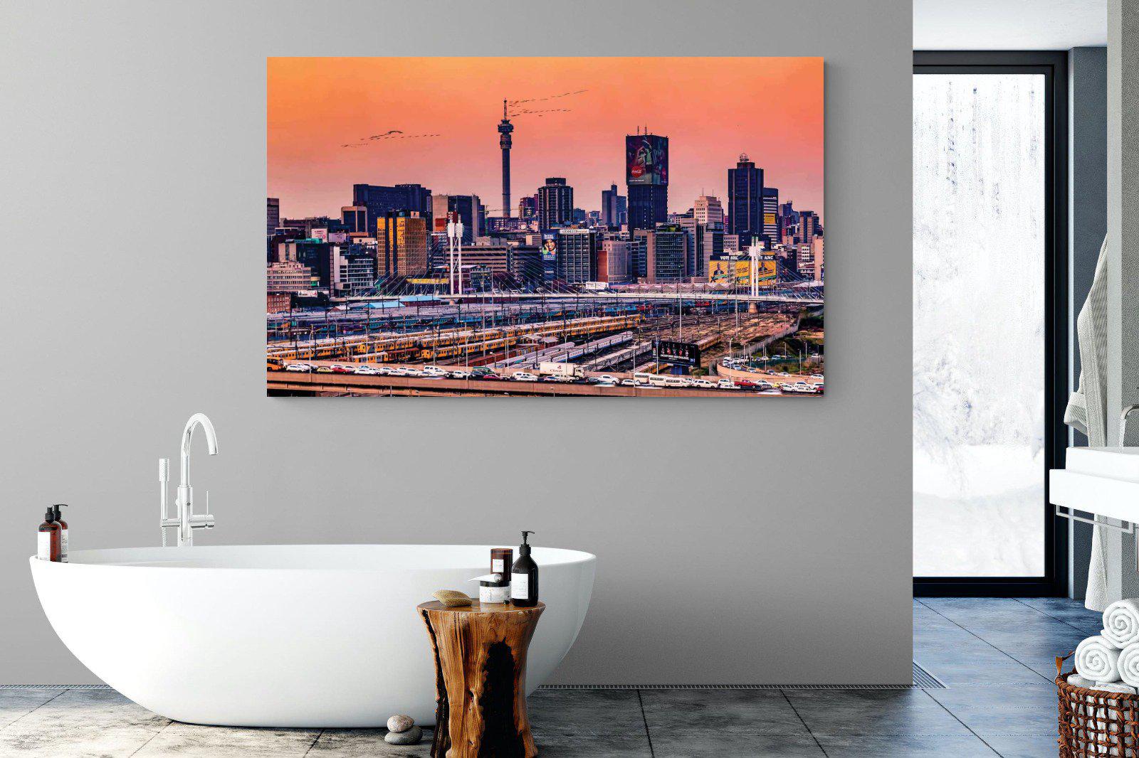 City of Gold-Wall_Art-180 x 110cm-Mounted Canvas-No Frame-Pixalot
