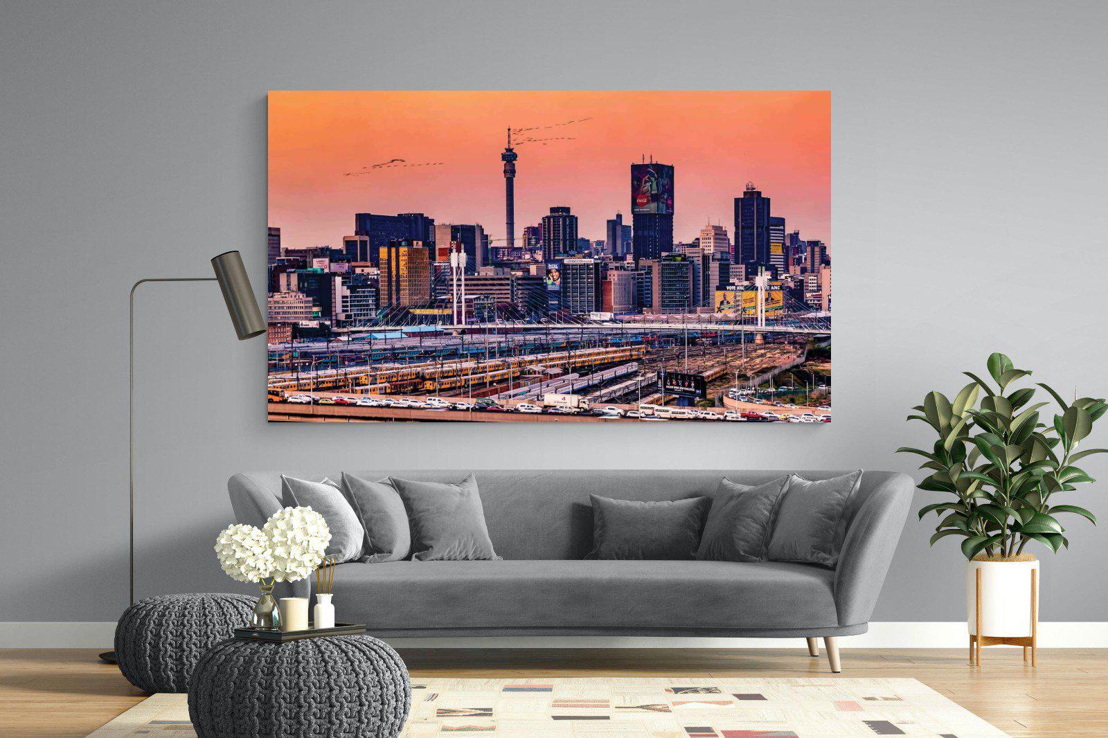 City of Gold-Wall_Art-220 x 130cm-Mounted Canvas-No Frame-Pixalot