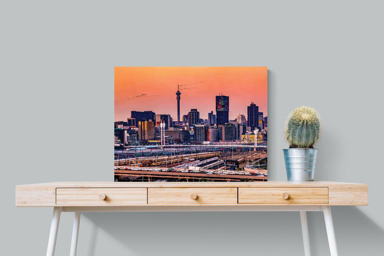 City of Gold-Wall_Art-80 x 60cm-Mounted Canvas-No Frame-Pixalot