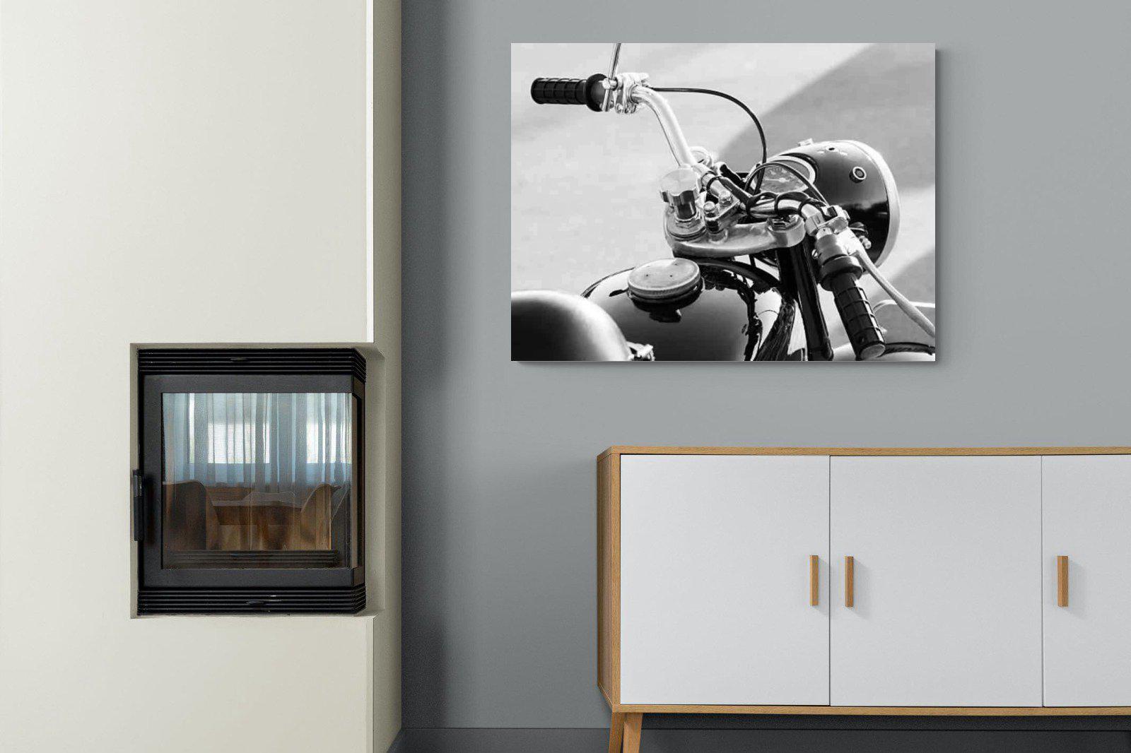 Classic Bike-Wall_Art-100 x 75cm-Mounted Canvas-No Frame-Pixalot