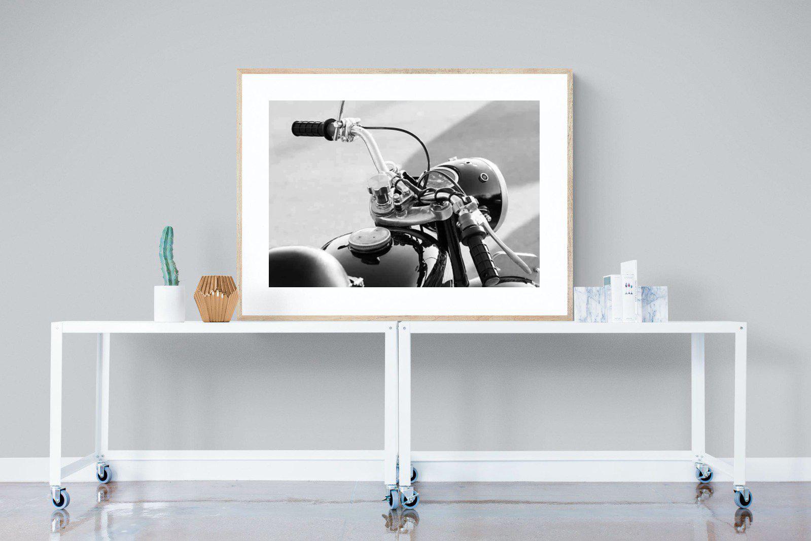 Classic Bike-Wall_Art-120 x 90cm-Framed Print-Wood-Pixalot